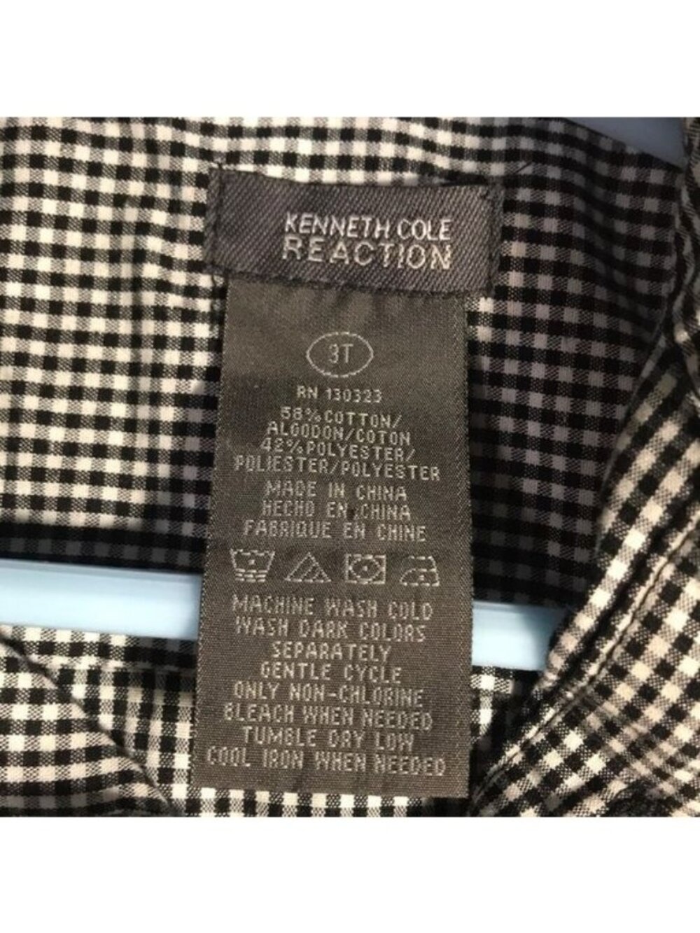 Kenneth Cole Reaction Toddler Boys Checked Shirt 3T Casual Classic Versatile - Picture 6 of 7